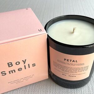 Boy smells Petal Scented Candle new in box 8.5oz